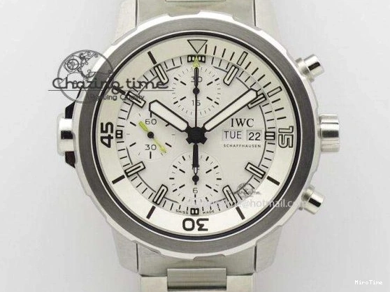 MIROTIME 0806 Versatile Aquatimer Chrono IW376803 V6F 1:1 Best Edition White Dial On SS Bracelet A 7359